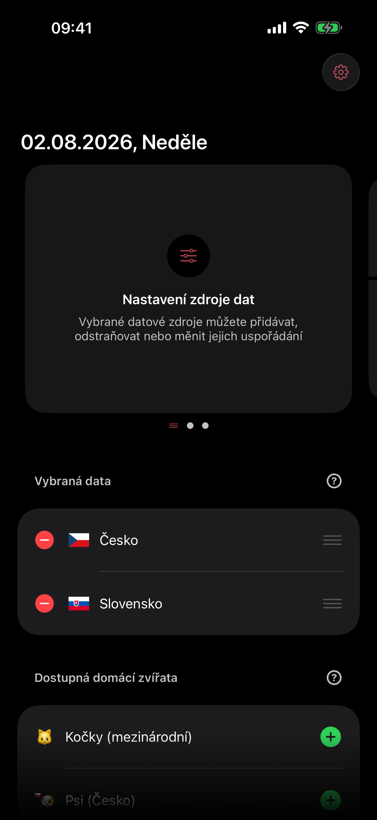Výběr českého a slovenského zdroje jmenin