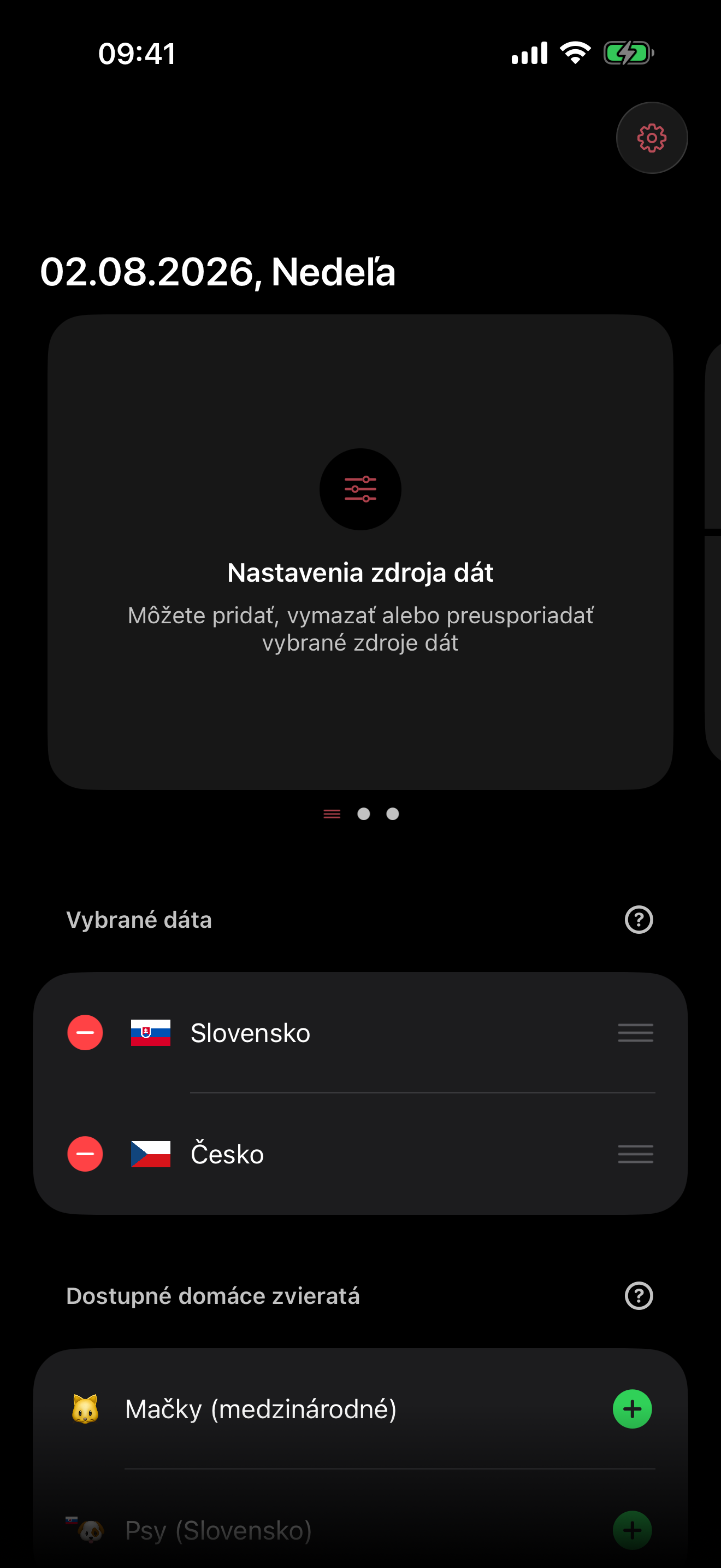 Výber slovenského a českého zdroja menín